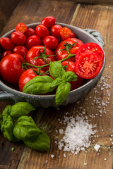 Frische Tomaten in einer Schale