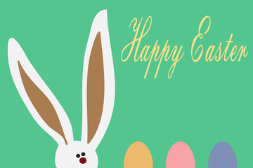 Easter Bunny Ears. Funny bunny.