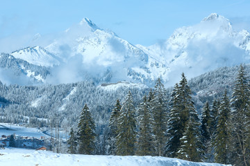 Winter mountain landscape (Austria, Tirol)