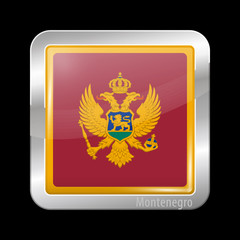 Flag of Montenegro. Metal Icons