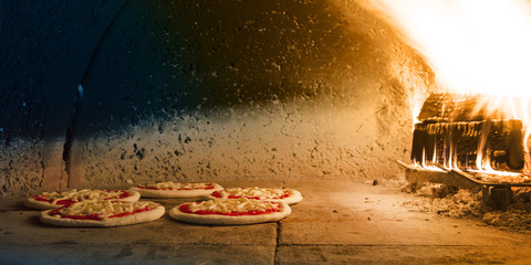 Traditional pizza oven