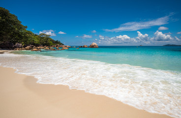 Fototapeta na wymiar Tropical island beach Anse Lazio, Praslin, Seychelles