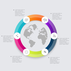Vector colorful info graphics for your business presentations.