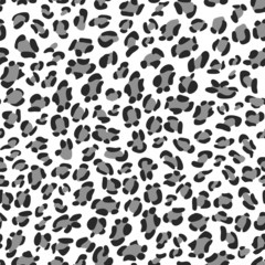 Seamless leopard pattern. Animal skin background.