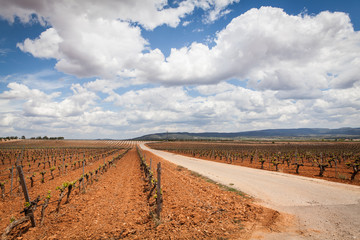 La Rioja Wine Country, road, mountains, clouds and sky