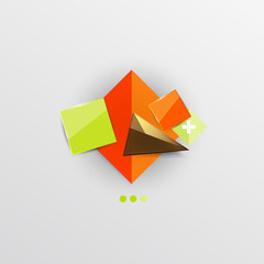 Modern abstract geometric info banner