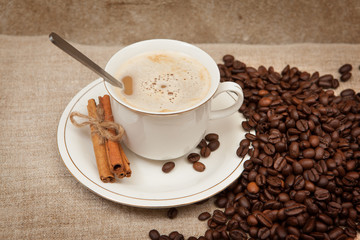 Coffee and cinnamon