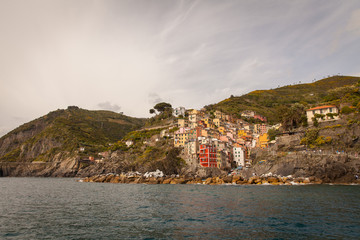 Fototapeta na wymiar Cinque Terre, Italy - Riomaggiore