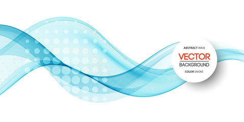 Abstract curved lines background. Template brochure design