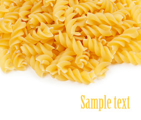Pasta isolated on white background