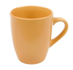 Ceramic cup isolated on white background