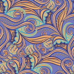 Seamless ornament ethnic background. Vector pattern.