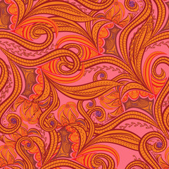 Seamless ornament ethnic background. Vector pattern.
