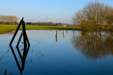 lake in Belgian countryside