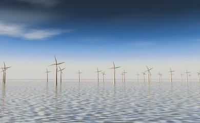 Windmolen park op het water