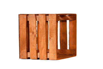 old empty wooden crate