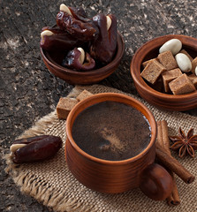 aromatic coffee and eastern dates