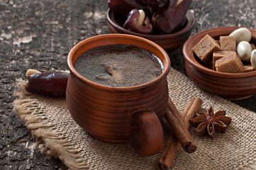 aromatic coffee and eastern dates