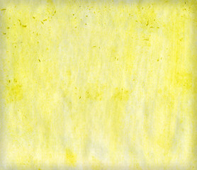 Yellow abstract watercolor paper