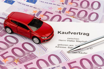 Kaufvertrag für Auto
