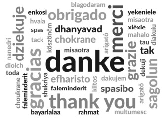 Wordcloud Danke - 80816276