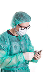 Handy Doktort - isoliert
