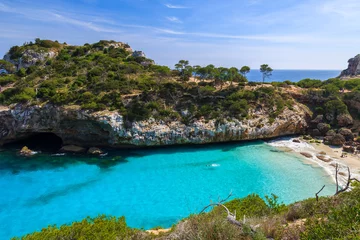 Foto op Plexiglas Azure sea water of Cala des Moro beach, Majorca island, Spain © pkazmierczak