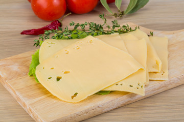 Sliced cheddar