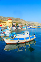 A view of a port in Kalymnos island, Greece