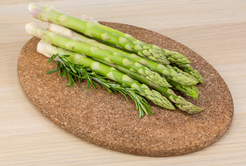 Raw asparagus