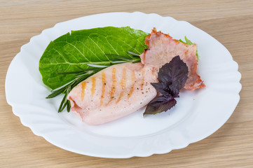 Grilled squid