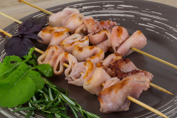 Grilled squid