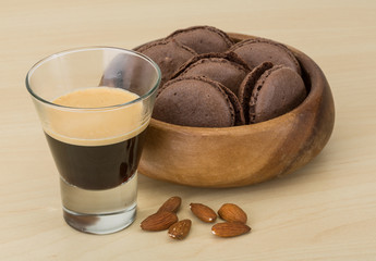 Coffee with macaroons