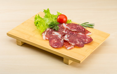 Sliced salami