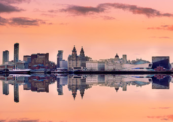 Panoramic skyline liverpool UK