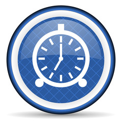 alarm blue icon alarm clock sign