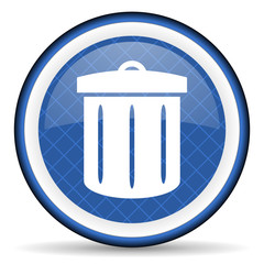 recycle blue icon recycle bin sign