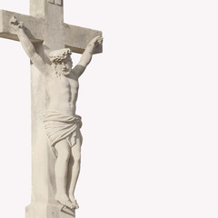 Holy cross with crucified Jesus Christ