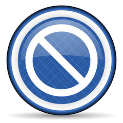 access denied blue icon