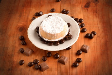 Cassata baked with ricotta cheese