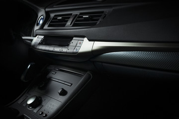 Fototapeta premium Modern electric car interior