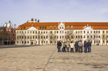 Naklejka premium Landtag und Domplatz in Magdeburg