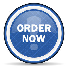 order now blue icon