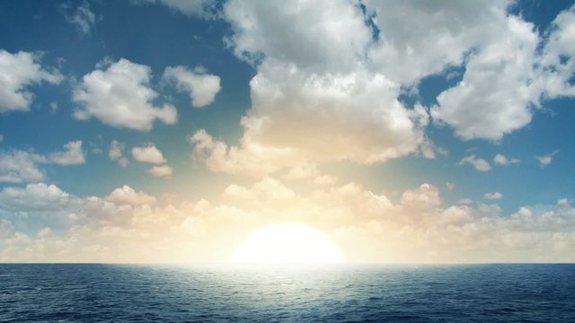 Beautiful Sunrise At Sea