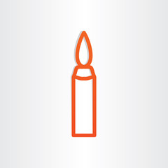 candle icon design element