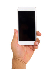 hand holding mobile phone