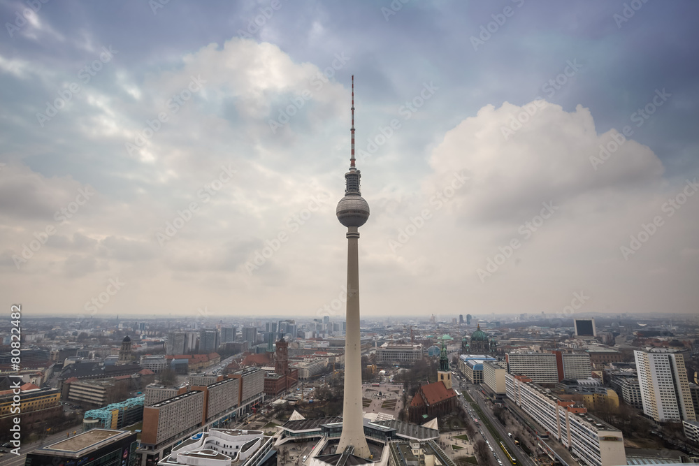 Wall mural alexanderplatz berlin germany