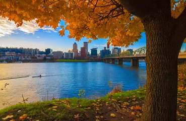 Poster Portland, Oregon Waterfront © Josemaria Toscano