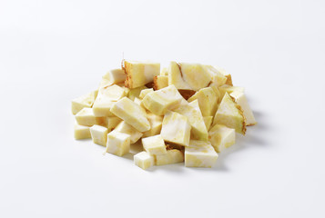 Diced celeriac
