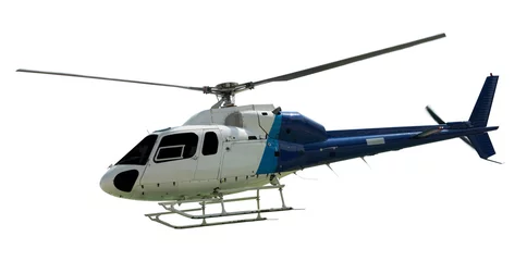 Foto op Canvas Reishelikopter met werkende propeller © JackF